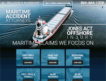Tablet Screenshot of maritimelegalhelp.com